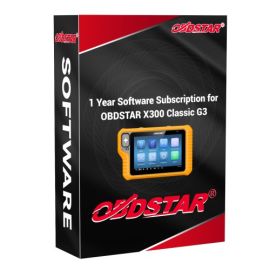 1 Year Software Subscription for OBDSTAR X300 Classic G3 Standard Version