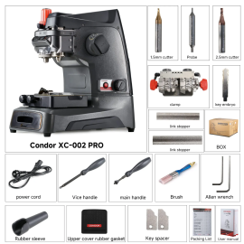 2024 Xhorse Condor XC-002 Pro Manual Key Cutting Machine without Battery Update Version of Condor XC-002